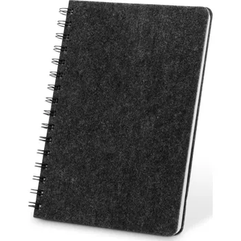 Zápisník MISHIMA. Zápisník A5 s polotvrdým obalem z recyklované plsti (100 rPE