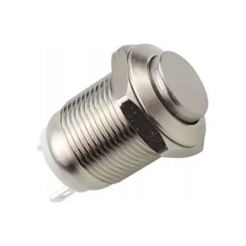 vypínač Tlačítko odolné proti vandalismu, monostabilní, hermetické, momentální zvonkové, 12 mm