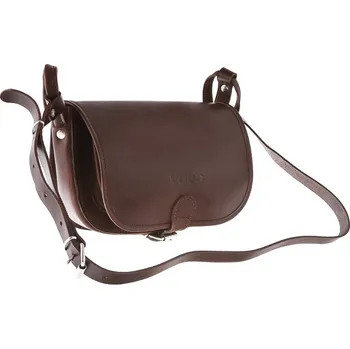 VOOC Kožená sedlová crossbody Vintage hnědá