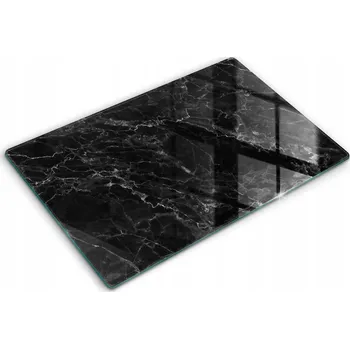 Obraz Skleněná kuchyňská deska na servírování s grafikou 80x52 cm Elegantní mramor