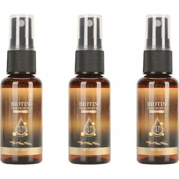 Vlasová regenerace 3 ks Biotin sprej pro růst vlasů pro silnější vlasy Obnova 8X