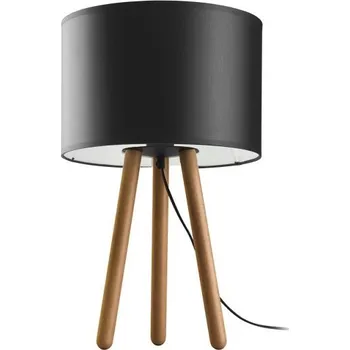 Lampička TK LIGHTING Stolní lampa - TOKYO 5293, Ø 20 cm, 230V/15W/1xE27, černá/buk