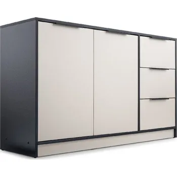 Komoda ArtStol Komoda LATI 2D3S | černá/kašmír