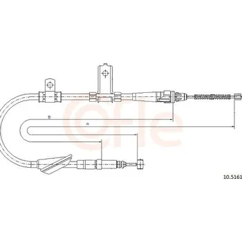 Auto-moto Tažné lanko, parkovací brzda COFLE 10.5161