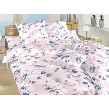 Povlečení Bavlněné povlečení - Bloom elegance pudrová - hot. kapsa
