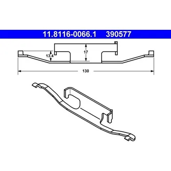 Brzdový třmen Pružina, brzdový třmen ATE 11.8116-0066.1