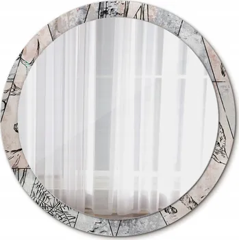 Zrcadlo Kulaté Zrcadlo na Zeď Abstrakce zvířata 100cm