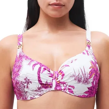 Dámské plavky Plavková podprsenka nevyztužená CHANTELLE (17UM0-01), Velikost 85D, Barva bílá