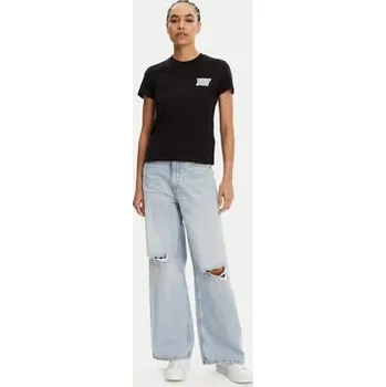 Tommy Jeans Jeansy Claire DW0DW21281 Modrá Wide Leg 26_32