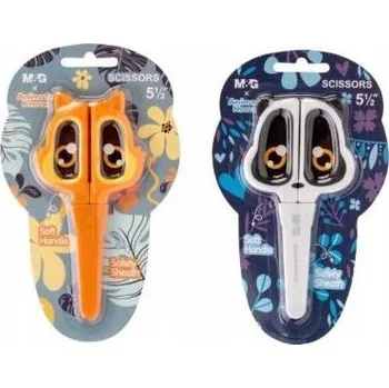 Bezpečné nůžky pro děti Happy Color – zoubkované, do školy, dětské, 13,6 cm