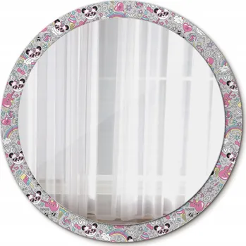 Zrcadlo Zrcadlo do koupelny Glamour Panda jednorožec 100 cm