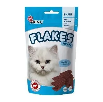 Krmivo pro kočku Akinu FLAKES Masové plátky pamlsek pro kočky 50 g