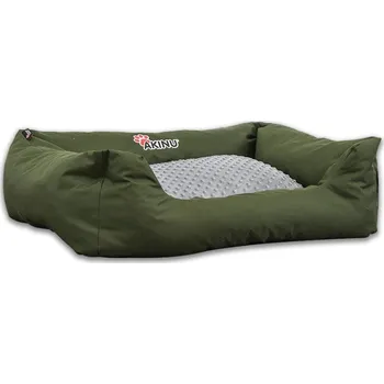 Pelíšek pro psa Akinu BASIC pelech 4Hran. M 80x67 cm, khaki