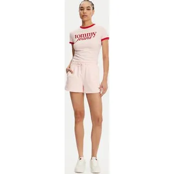 Pánské kraťasy Tommy Jeans Sportovní kraťasy Script DW0DW20353 Růžová Regular Fit XL