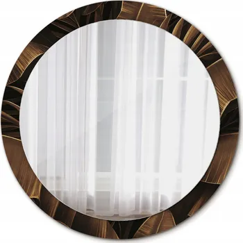 Zrcadlo Zrcadlo s dekorem Hnědé banánové listy 90