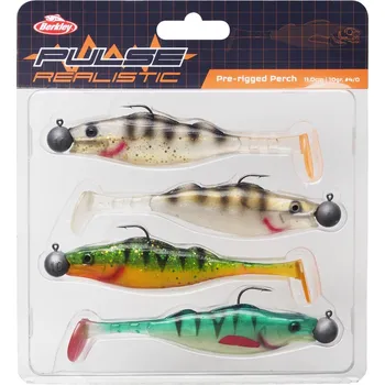 Umělá nástraha Sada gumových nástrah Berkley Pulse Realistic Perch 4 ks Varianta: Pulse Realistic Perch 7 cm 4 ks