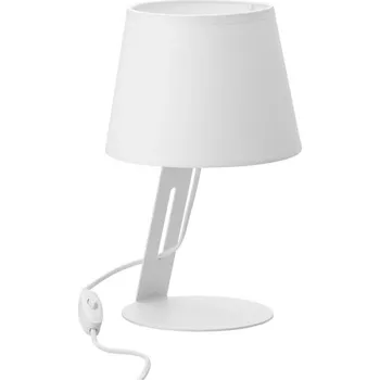 Lampička TK LIGHTING Stolní lampa - GRACJA 5132, Ø 18 cm, 230V/15W/1xE27, bílá
