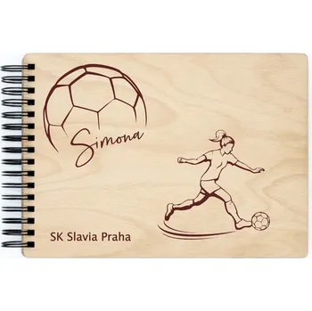 Fotoalbum Dřevěné sportovní fotoalbum FOTBAL II Barva vnitřních papírů: Latte