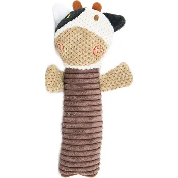 Hračka pro psa Akinu Kráva plyšová hračka pro štěňata pískací 19 cm