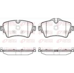 Sada brzdových destiček, kotoučová brzda REMSA 1599.08