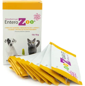Lék pro psa a kočku EnteroZOO detoxikační gel pro psy i kočky Balení: Celé balení 15 x 10 g