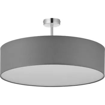 TK LIGHTING Lustr - RONDO 4239, Ø 60 cm, 230V/15W/4xE27, tmavě šedá/bílá/chrom