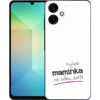 Pouzdro na mobilní telefon Gelový kryt mmCase na Samsung Galaxy A06 4G - nejlepší maminka 4 bílé pozadí