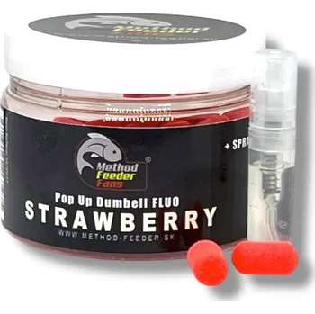 Boilies Plovoucí Dumbell Method Feeder Fans Pop Up Dumbell 8x15 mm 100 ml + Sprej Esence 2 ml Varianta: Pop Up Dumbell Jahoda 8x15 mm 100 ml + Sprej Esence 2 ml