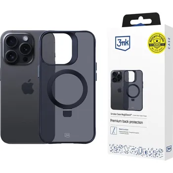 Pouzdro na mobilní telefon 3mk ochranný kryt Smoke Case Mag&Stand pro Apple iPhone 16 Pro Max