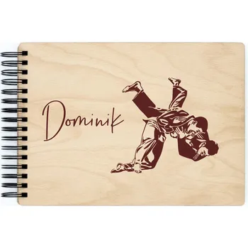 Fotoalbum Dřevěné sportovní fotoalbum JUDO Barva vnitřních papírů: Bílá