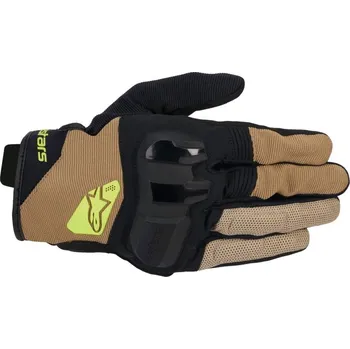 Moto rukavice Rukavice na motorku ALPINESTARS CHROME V2, (tmavá khaki/černá/žlutá) 2025