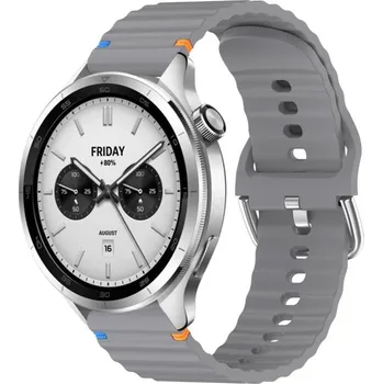 VSECHNONAMOBIL 104130 WAVY Silikonový řemínek pro Xiaomi Watch S4 tmavě šedý