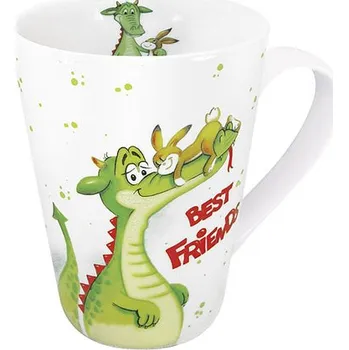Könitz porcelán, Německo KP - Porcelánový hrnek Best friends - hrnek - krokodýl - 420ml