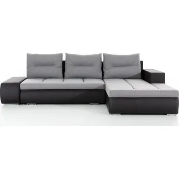 Sedací souprava MOB Ottaro (šedá + černá) (P)