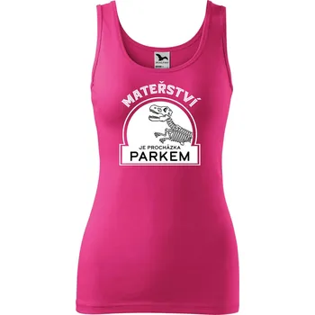 Dámské tílko s potiskem Mateřství Velikost: S, Barva: Purpurová