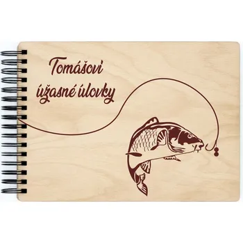 Fotoalbum Dřevěné sportovní fotoalbum - Rybář Barva vnitřních papírů: Čokoládová