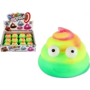 Dětský míč Teddies míček hovínko antistresový mačkací sliz v sáčku 7cm