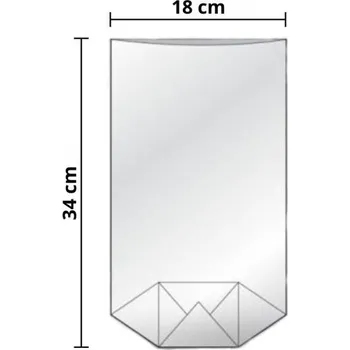 Sáček na potraviny Tatrafánový sáček s křížovým dnem - 180 x 340 mm