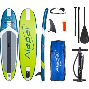 Nafukovací jednovrstvý paddleboard Alapai SAILOR 285 UNI Světle zelená, Modrá, Šedá, Bílá