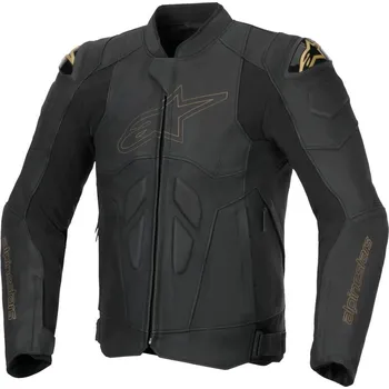 Moto bunda Moto bunda DUSK, ALPINESTARS (černá/laserovaná kůže) 2025