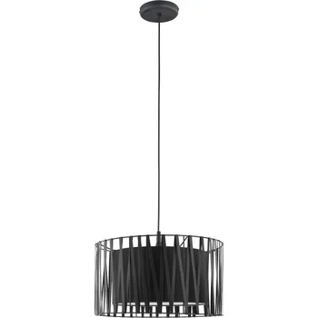 TK LIGHTING Lustr - HARMONY 1654, Ø 40 cm, 230V/15W/1xE27, černá/bílá