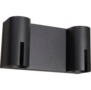 Nástěnné svítidlo Zahradní nástěnné svítidlo Italux černé, integrovaný LED zdroj 16 W