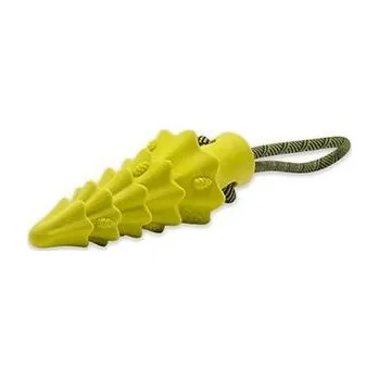 Hračka pro psa Akinu ČESKÝ LES Smrček s provazem TPR hračka pro psy lesní zelená