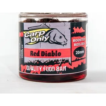 Boilies CARP-ONLY Dipovaný boilies Carp Only Red Diablo 250 ml Varianta: Red Diablo Dipovaný Boilies 24 mmm 250 ml