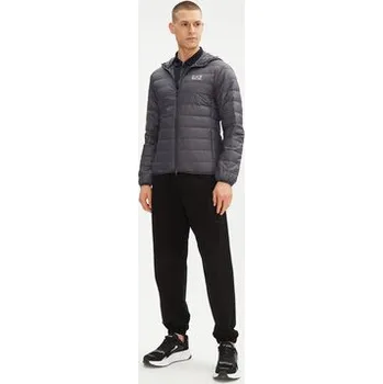 Pánská větrovka EA7 Emporio Armani Vatovaná bunda 8NPB24 PNGPZ U8115 Šedá Regular Fit XL