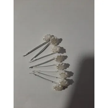 Sponky do vlasů Iza 10 ks bílé