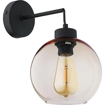 TK LIGHTING Nástěnné svítidlo - CUBUS 4135, 230V/15W/1xE27, jantar/černá