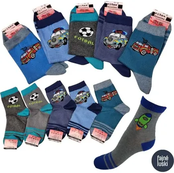 Sportovní oblečení Dětské bavlněné elastické ponožky se vzorem Kluk