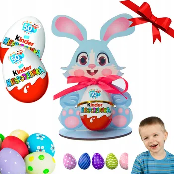 Velikonoční dekorace ZAJÍČEK Velikonoce NA VAJÍČKO KINDER DÁREK PRO DĚTI CHLAPCE DÍTĚ