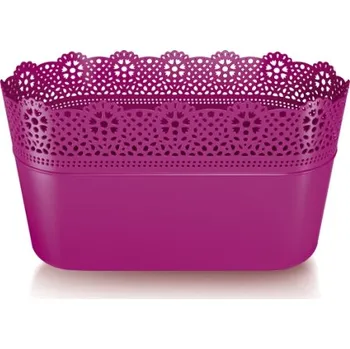 PROSPERPLAST Truhlík - LACE Barva: fuchsie